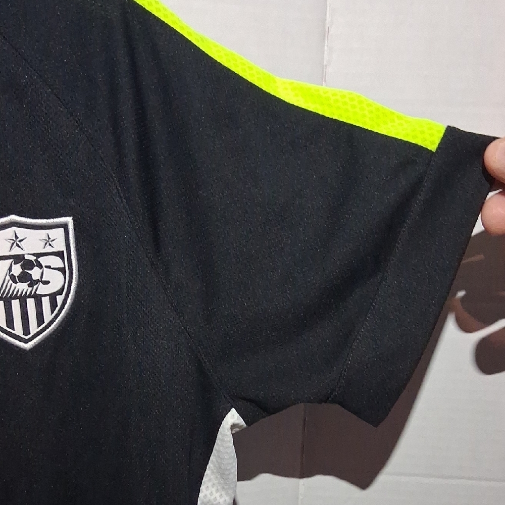 Nike Kids Black Jersey with Neon Yellow Accents - Picture 7 of 13